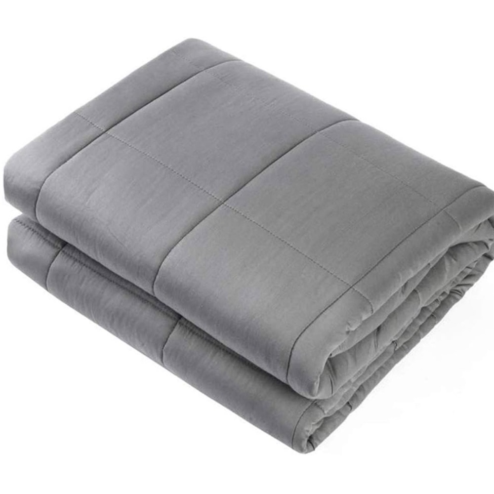 COPY - 60X80 in Weighted WaiWoo Gray Blanket (15lbs Queen) Adult Glass Beads